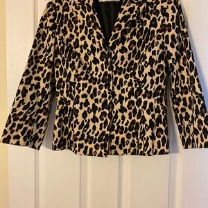 Tahari Leopard Print Women's Blazer
